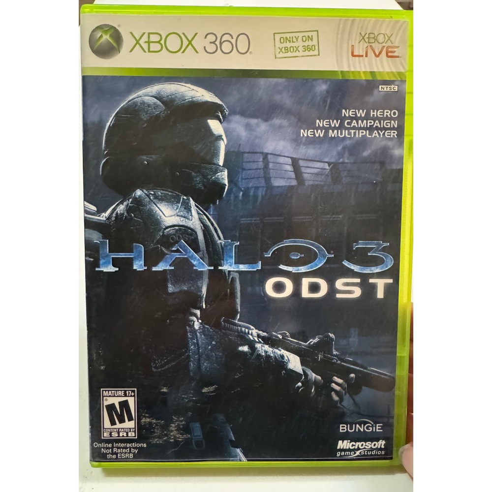 Halo 3 ODST Xbox 360 Bungie Microsoft 2-Disc Set Complete with Manual NTSC